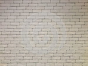 White bricks and concrete texture for pattern abstract background.