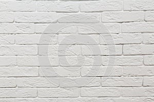 White bricks wall. textute. pattern