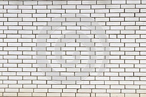 White brickwork wall new dirt