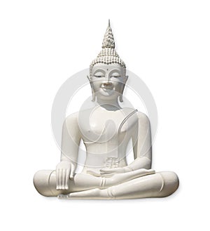White Buddha (isolated)
