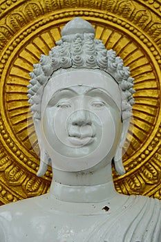 White Buddha statue