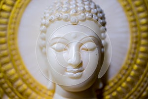 White buddha statue