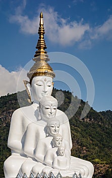 5 The White Buddha statue