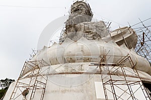 White Buddha under construction