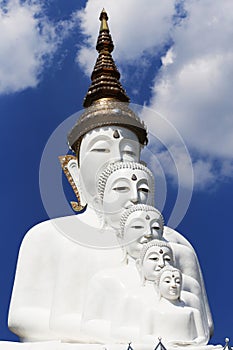 White Buddha at Wat Pha Sorn Kaew Thailand