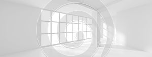 White Building Concept. Artistic Business Template