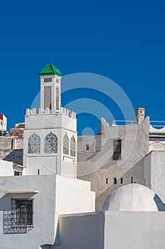White buildings in the old Tetouan Medina, Morocco, North Africa