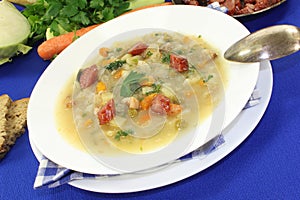 White cabbage soup