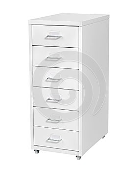 White Cabinet with drawers