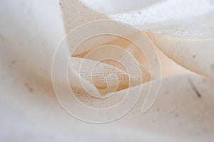 White calico fabric cloth background texture