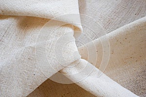 White calico fabric cloth background texture