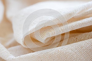 White calico fabric cloth background texture