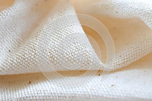 White calico fabric cloth background texture