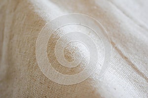 White calico fabric cloth background texture