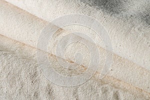 White calico fabric cloth background texture