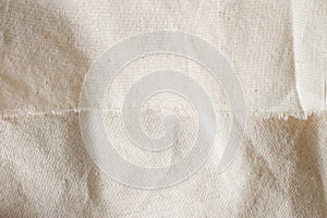 White calico fabric cloth background texture