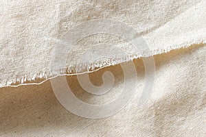 White calico fabric cloth background texture