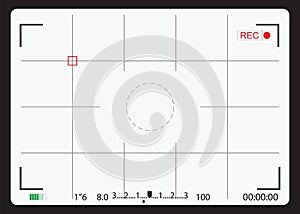 White Camera focusing screen.