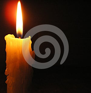 White candle photo