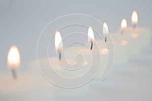 White candles