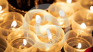 White Candles in the church