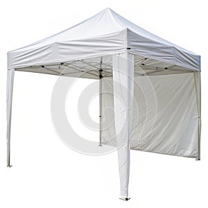 White canopy isolated on white background