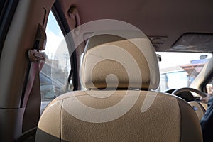 white car chair interior