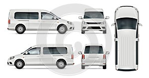 White car vector template.