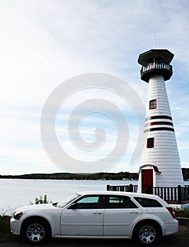 White Car White Lighthouse Call it Continuity