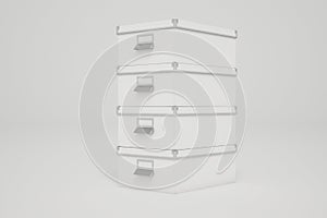 White Cardboard Storage Boxes