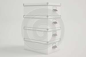 White Cardboard Storage Boxes