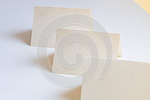 white cards mock up with space for your text