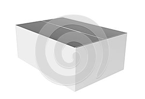 White Carton Mail Box Mockup for Design Project Mock Up 3D illustration Isolate on White Background