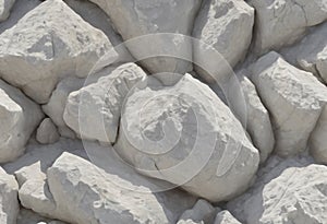 White carved out rock background
