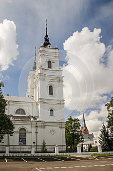 White catholic church in Daugavpils, Latvia