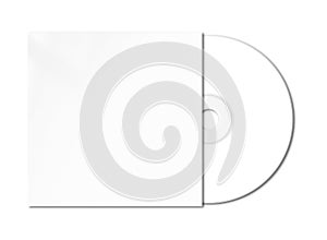 White CD - DVD mockup template isolated