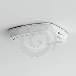 White ceiling-mounted wireless access point with a sleek, rectangular design