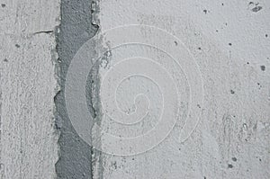 White Cement Wall Repair