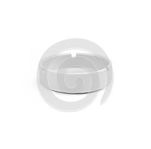 White ceramic ashtray