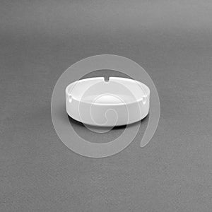 White ceramic ashtray