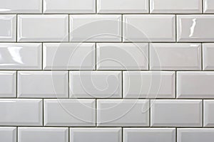 White ceramic bathroom wall tile pattern