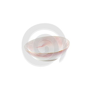 White ceramic bowl isolated on a white background