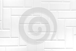 White ceramic brick tile wall,modern abstract texture background