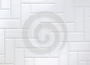 White ceramic brick tile wall,modern abstract texture background