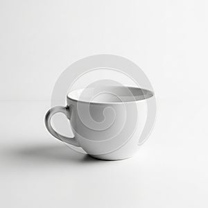 Texture with a rounded shape and a curved handle. The minimalist