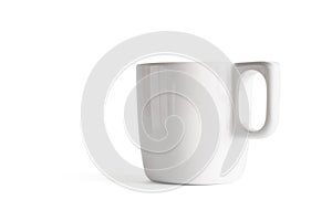 white ceramic coffee mug on white