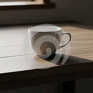 Table has a smooth, light brown surface with a visible wood grain