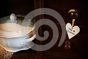 White ceramic kitchenware