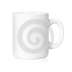 White ceramic mug