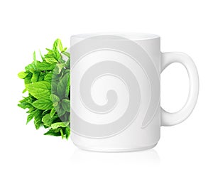 White ceramic mug